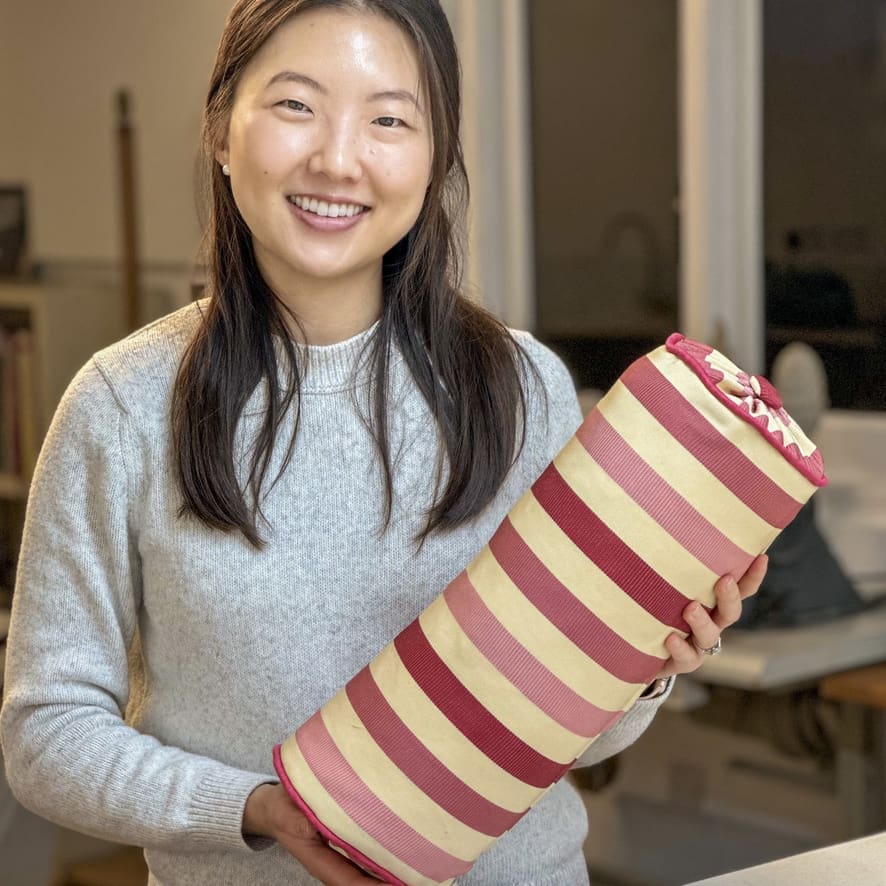 ONLINE <strong>Cushion Making Course</strong> Bolster Cushion with Piping & Zip