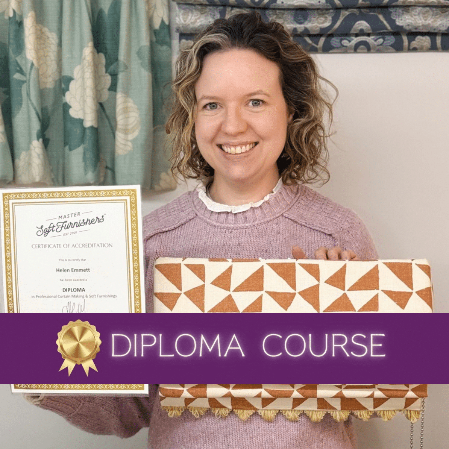 ONLINE <strong>DIPLOMA</strong> Professional Curtain Making & Soft Furnishings